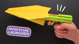 Fun paper airplane launching pad with A4 paper. Paper Airplane Launcher ✈