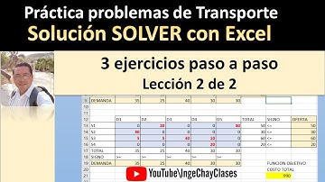 Practica problema Transporte SOLVER parte 2 de 2