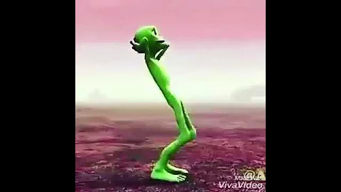 The green alien dance dame to cosita