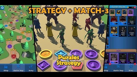 Puzzles & Strategy: 3D Fantasy medieval strategy (Rts) and match-3