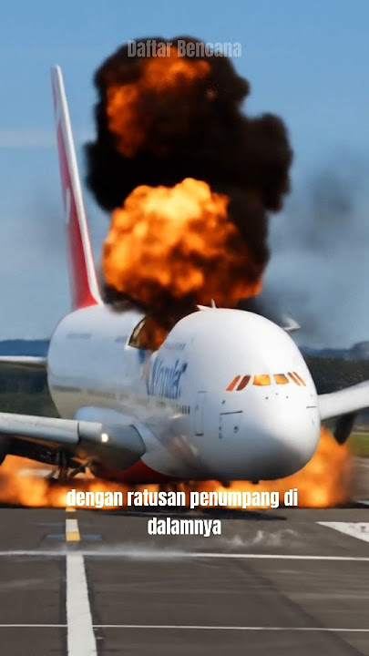 Terekam Kamera! Pesawat Terbakar Saat Mendarat