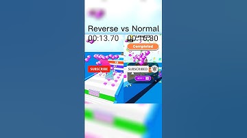 Canvas Run || Reverse Gameplay vs Normal Gameplay || Shorts