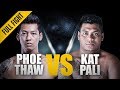 One full fight  phoe thaw vs kat pali  signature ground and pound  october 2016