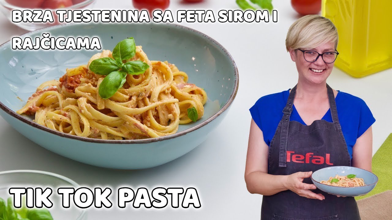 Popularna TIKTOK PASTA na još brži način uz Tefal EasyFry!!! • ReciPeci Sandre Gašparić