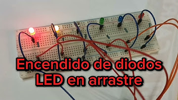 Encendido de diodos LED en arrastre con Arduino