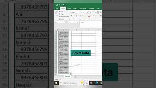How to rearrange data in Excel tips and tricks🙂#exceltips #tutorial #focusinguide #shortvideo screenshot 4