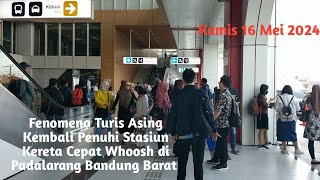 Fenomena Apa Lagi Ya Ini Turis Asing Kembali Merasakan Kereta Cepat Whoosh di Padalarang 16/5/2024