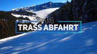 Zell am See ski area: 14 TRASS black slope with 70% gradient