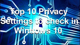 ✅Stop Windows 10 Spying - Privacy Settings Tips News