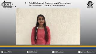 Hinay Shah | 2016 Batch | Computer Engineering | GCET College | CVM University