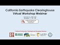 California earthquake clearinghouse  2020 virtual workshop  part 1