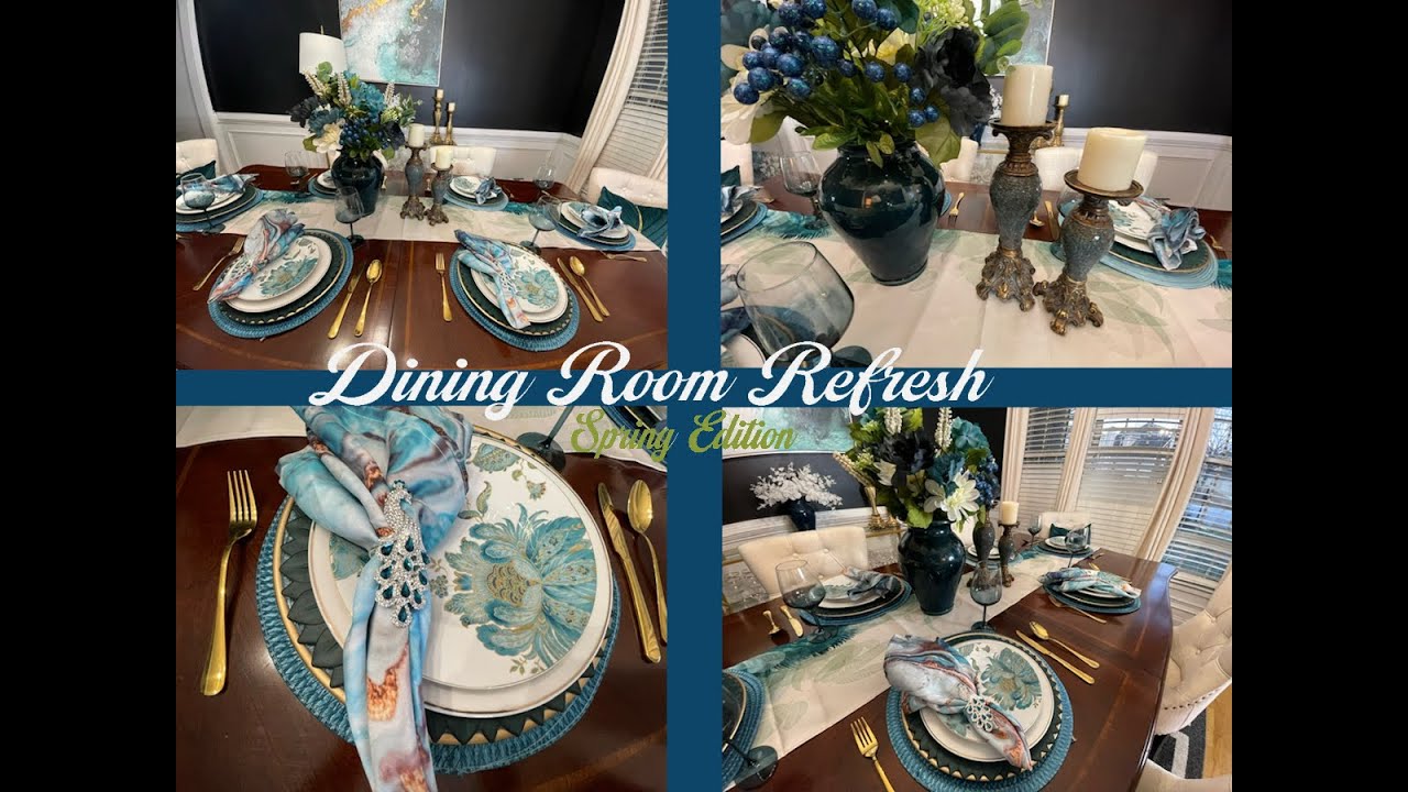 SPRING DECORATE WITH ME-Dining Room Refresh #tablescapetuesdays2024 # ...