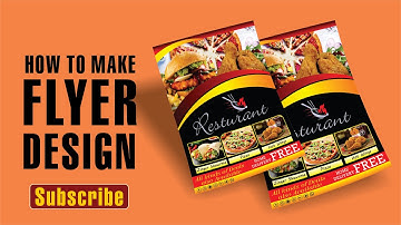 Fast Food Flyer - Coreldraw X7 Tutorial - Designed by Graphics Inn