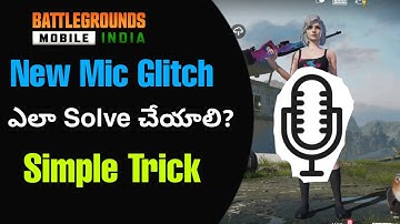 Simple Trick to Solve Mic Problem in Bgmi in Telugu || Mic Glitch Problem Bgmi || Voice Glitch ||