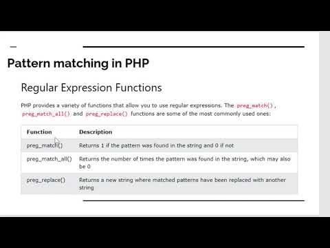 Pattern Matching in PHP - YouTube image.
