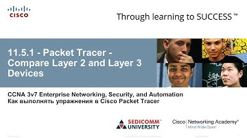 Курс Молодого Бойца Cisco Часть 3 2021 CCNA 3 ENSA 11.5.1 Packet Tracer – Compare Layer 2/3 Devices
