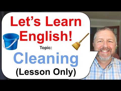 Free English Class! Topic: Cleaning! 🧹🧺🗑️ (Lesson Only)