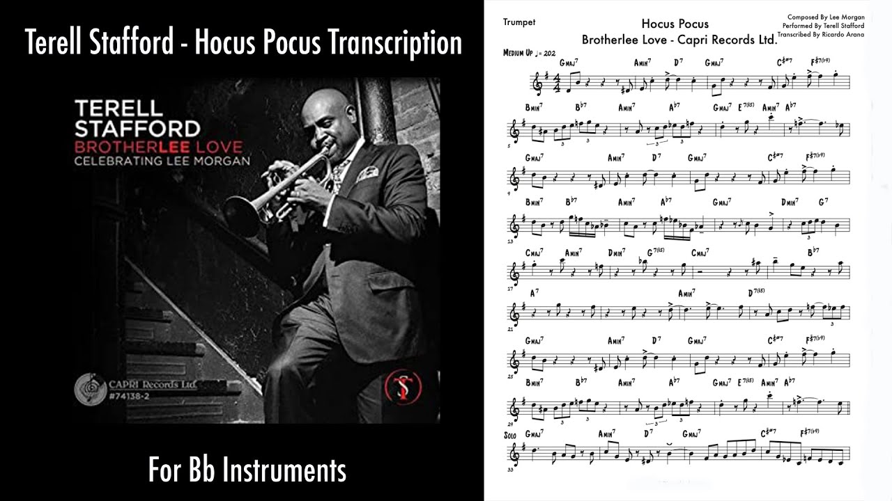 Terell Stafford - Hocus Pocus Transcription (Bb) Terell Stafford - Hocus Pocus Transcription (Bb)
