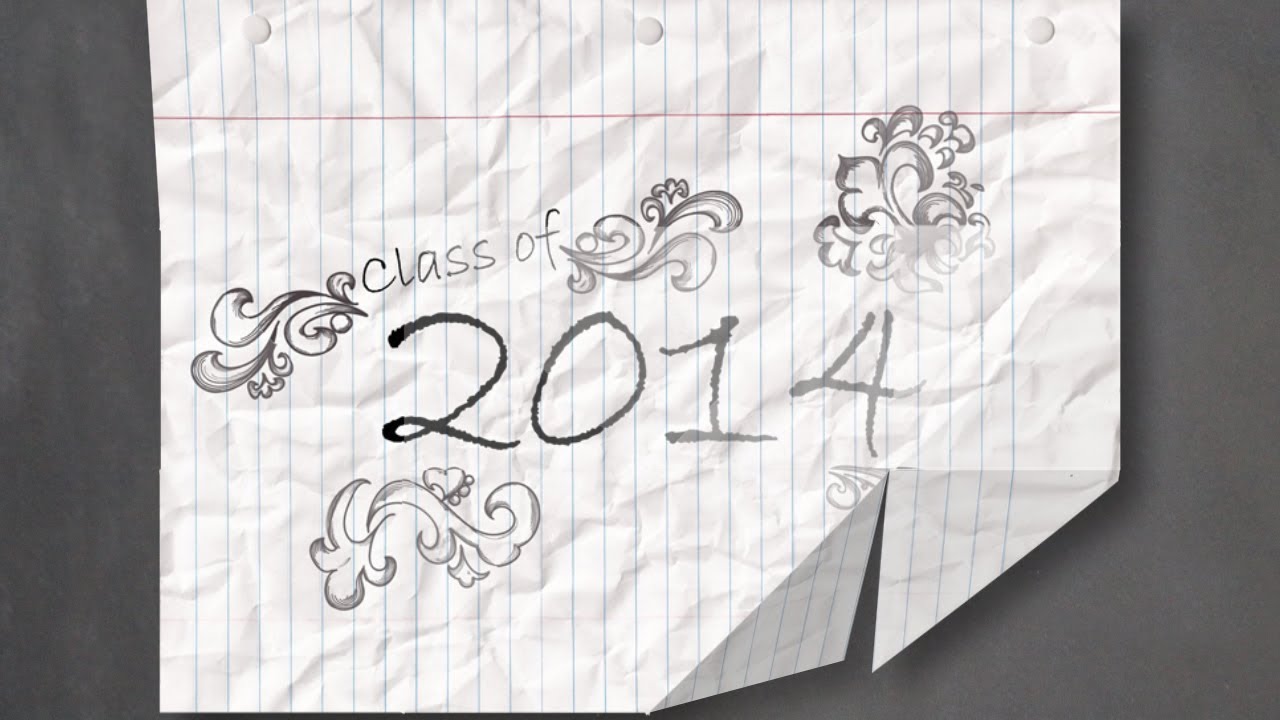 proshow producer crack Class Of 2014 Crumpled Paper Video Background