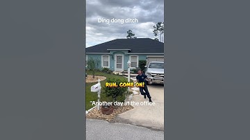 Firefighter Pulls Epic Ding Dong Ditch Prank - Caught on Doorbell Camera! 🔥🚨😂 #shorts