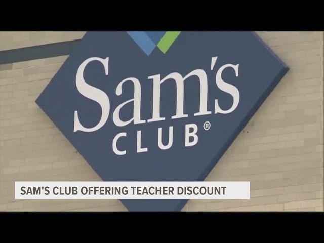 Teachers can now get a Sam's Club annual membership for just $20
