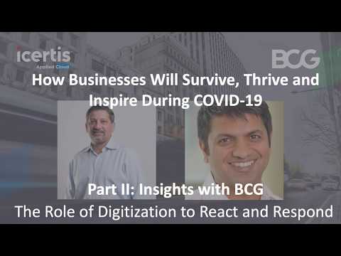 Insights with BCG: The Role of Digitization to React and Respond