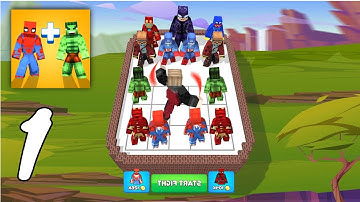 Hero Craft Merge Master Gameplay Walkthrough #1 - Level 1 ~ 18 (Android, IOS)