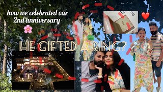 how we celebrated our 2nd anniversary? did he gift me a ring 💍? Sagarika Resort/ anjandutta night