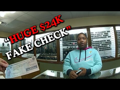 Woman Tries to Cash 24,000 Fake Check Officer Exposes Everything