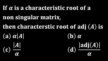 eigenvalues of adjoint matrix linear algebra engineering iit jam mathematics gate cmi tifr nbhm du