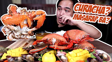 CURACHA CRAB MUKBANG (WITH ALAVAR SAUCE): Spanner Crab and Scallops from Crabwins