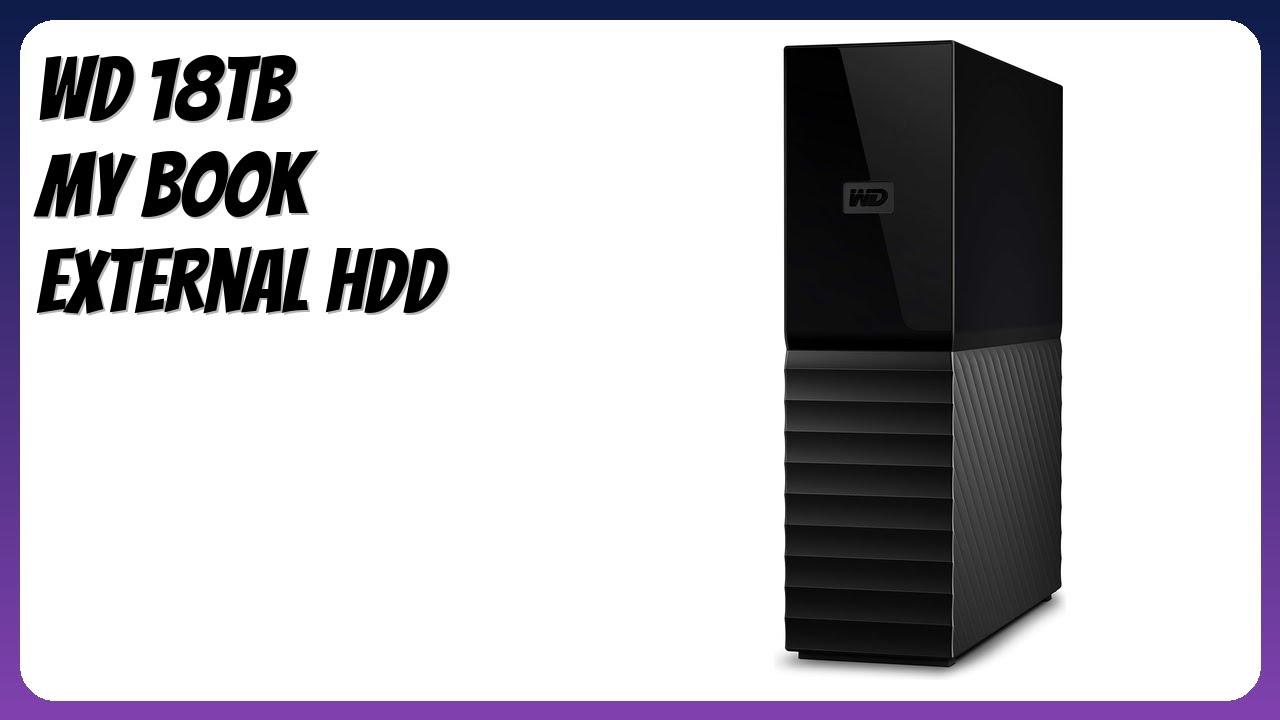 WD 18TB My Book Desktop External Hard Drive USB 3.0 - Black