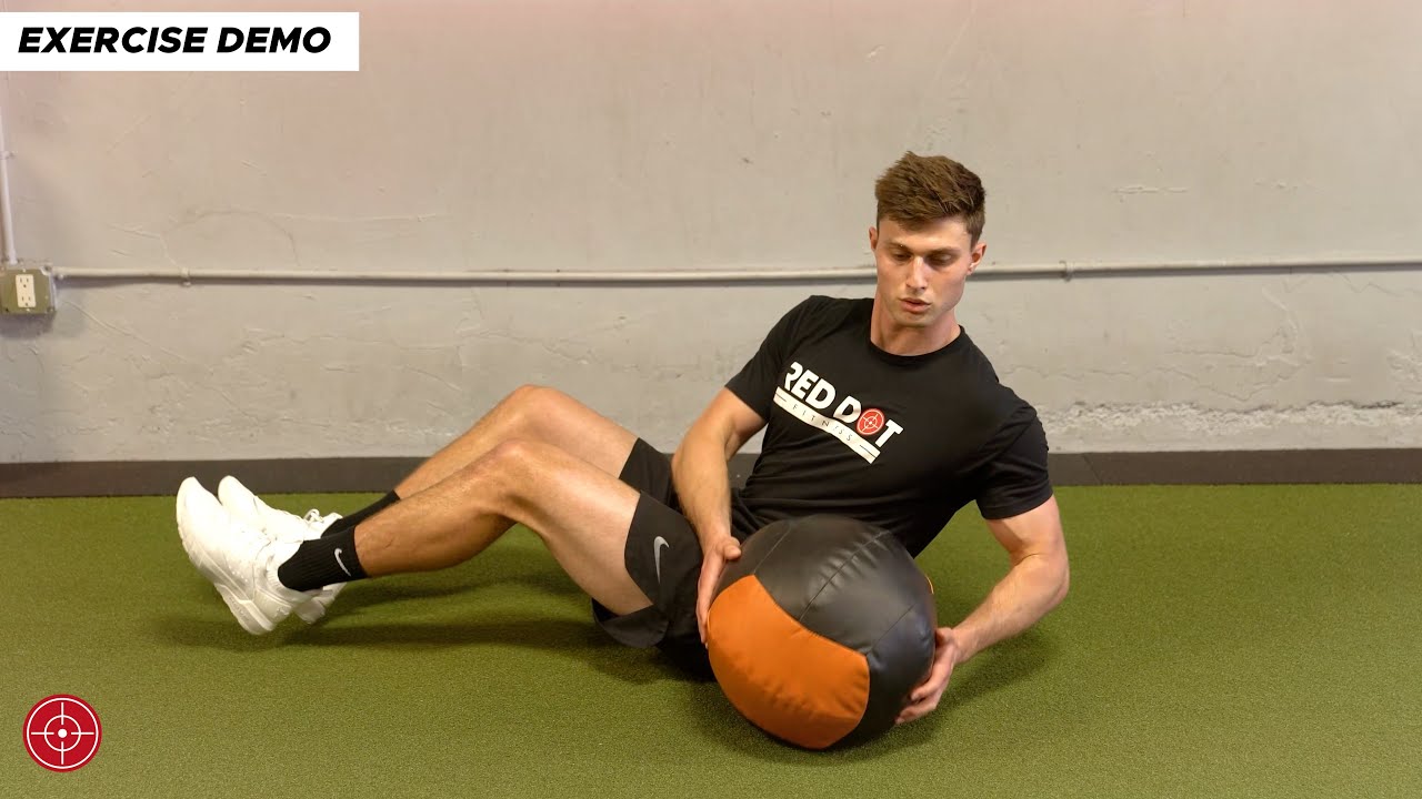 Medicine Ball Russian Twist Exercise Demo YouTube