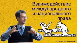 Взаимодействие международного и национального права (стрим от Мельниченко)