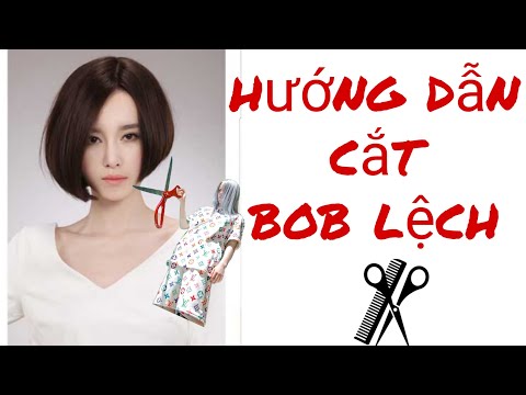 Kỹ thuật cắt kiểu tóc bob lệch mới 2019 | kiểu tóc vic lệch