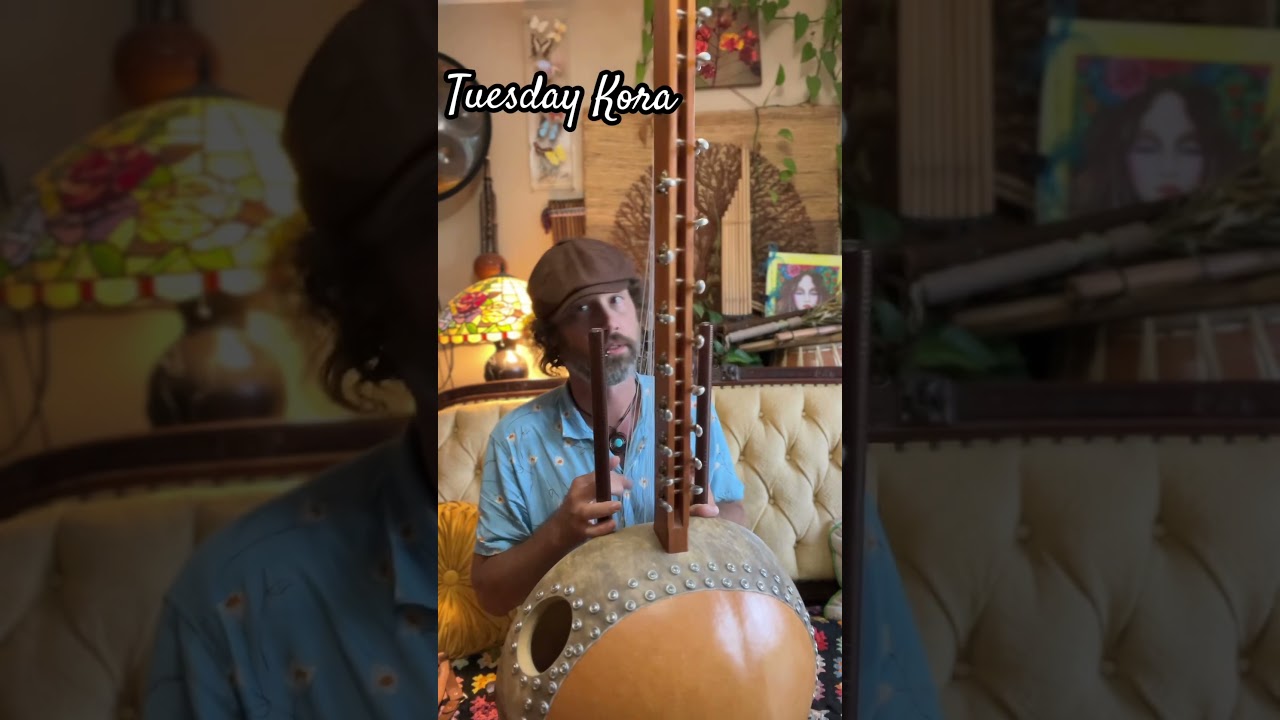 Kora the harp on Tuesday #meditation