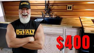 DIY Butcher Block Countertop Installation Using a Track Saw