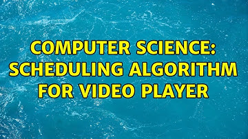 Computer Science: Scheduling Algorithm for Video Player