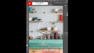How To Remove Glass Background In Photoshop - Short Photoshop Tutorial #shorts #photoshop #short