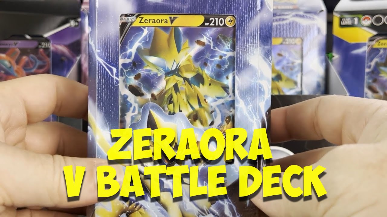 Pokemon TCG: Deoxys V or Zeraora V Battle Deck