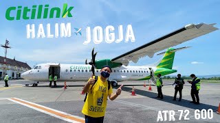 Baru! Jakarta - Jogja (Adi Sucipto) Naik CITILINK ATR72-600 QG1105 Comeback VLOG