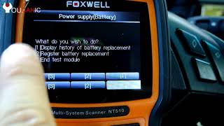 foxwell nt510 battery registration procedure