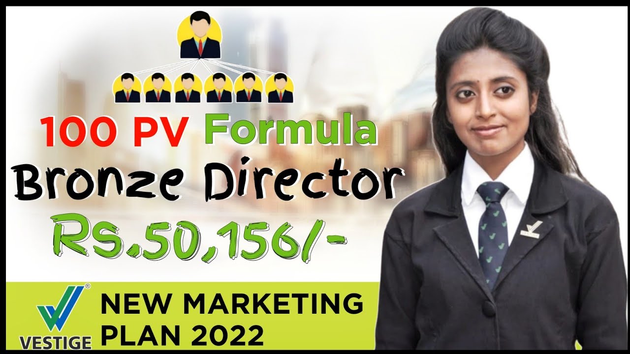 Vestige New Plan 2022 100 PV Formula Bronze Director Rs