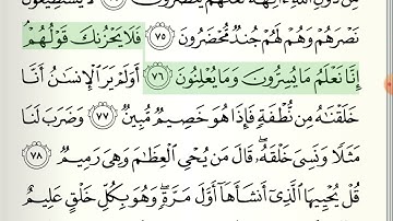 سورة يس (71 - 83) مكررة كل اية 3 مرات