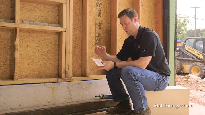 Air-seal joint between framing and concrete foundation.