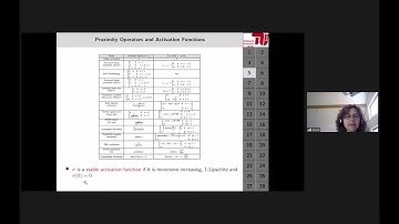 Gabriele Steidl (TU Berlin) - Proximal and Invertible Neural Networks