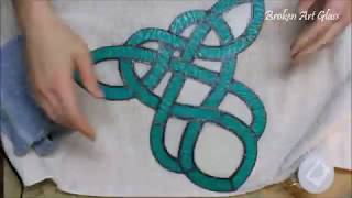 time lapse stained glass Mogwai celtic knot