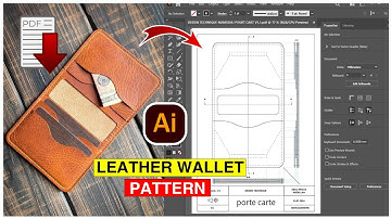 How to Create a Leather Wallet Pattern in Adobe Illustrator | Free Leather Pattern Tutorial
