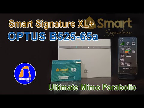 Smart Signature XL+ with B525-65a Optus Firmware & Zensei Parabolic Antenna