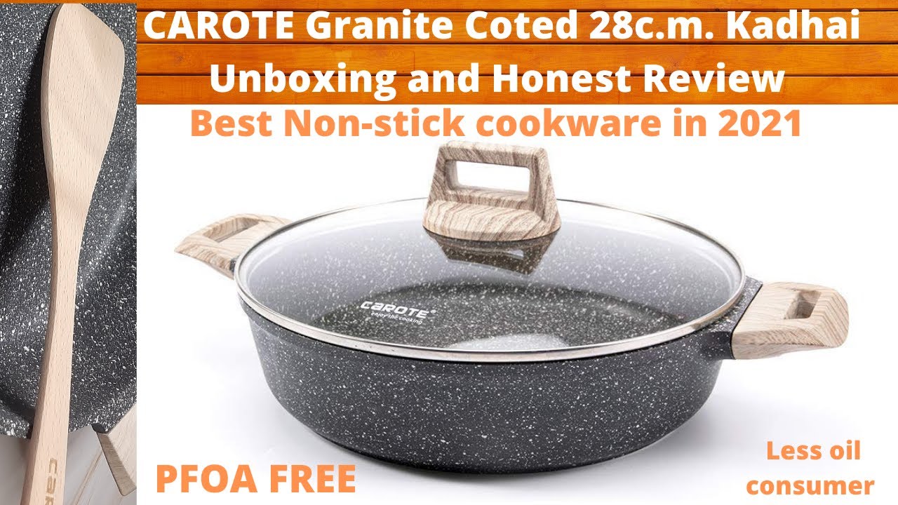 Carote Granite Coated frying pan  Non-stick Pan unboxing and review 